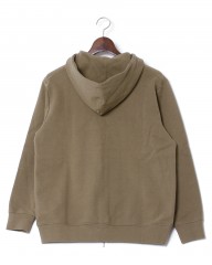 three dotsストレッチポンチ ダブルジップパーカーmb_24l