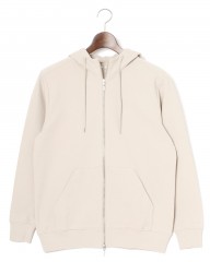 three dotsストレッチポンチ ダブルジップパーカー【Stretch ponte】mb_c7