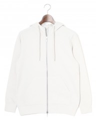 three dotsストレッチポンチ ダブルジップパーカー【Stretch ponte】mb_c8