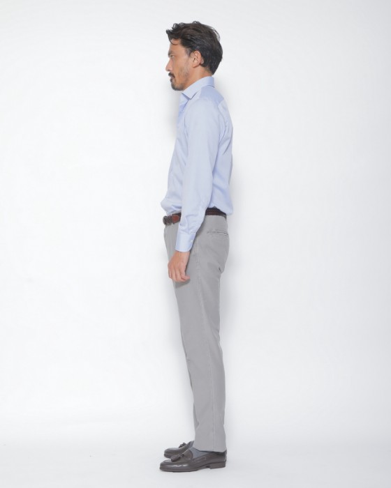 BORRIELLOセミワイドカラー ノーアイロンコットン シャツ【GAIOLA】17l