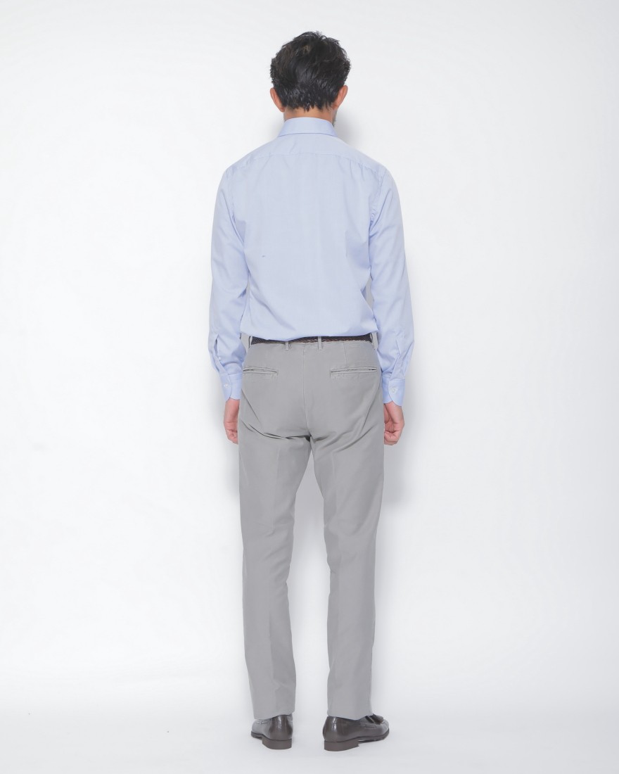 BORRIELLOセミワイドカラー ノーアイロンコットン シャツ【GAIOLA】18l