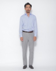 BORRIELLOセミワイドカラー ノーアイロンコットン シャツ【GAIOLA】mb_16l