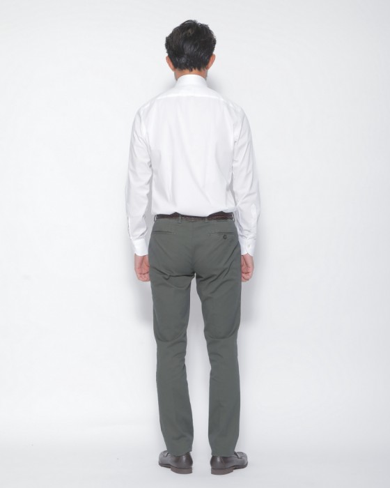 BORRIELLOセミワイドカラー ストレッチコットン シャツ【GAIOLA】18l