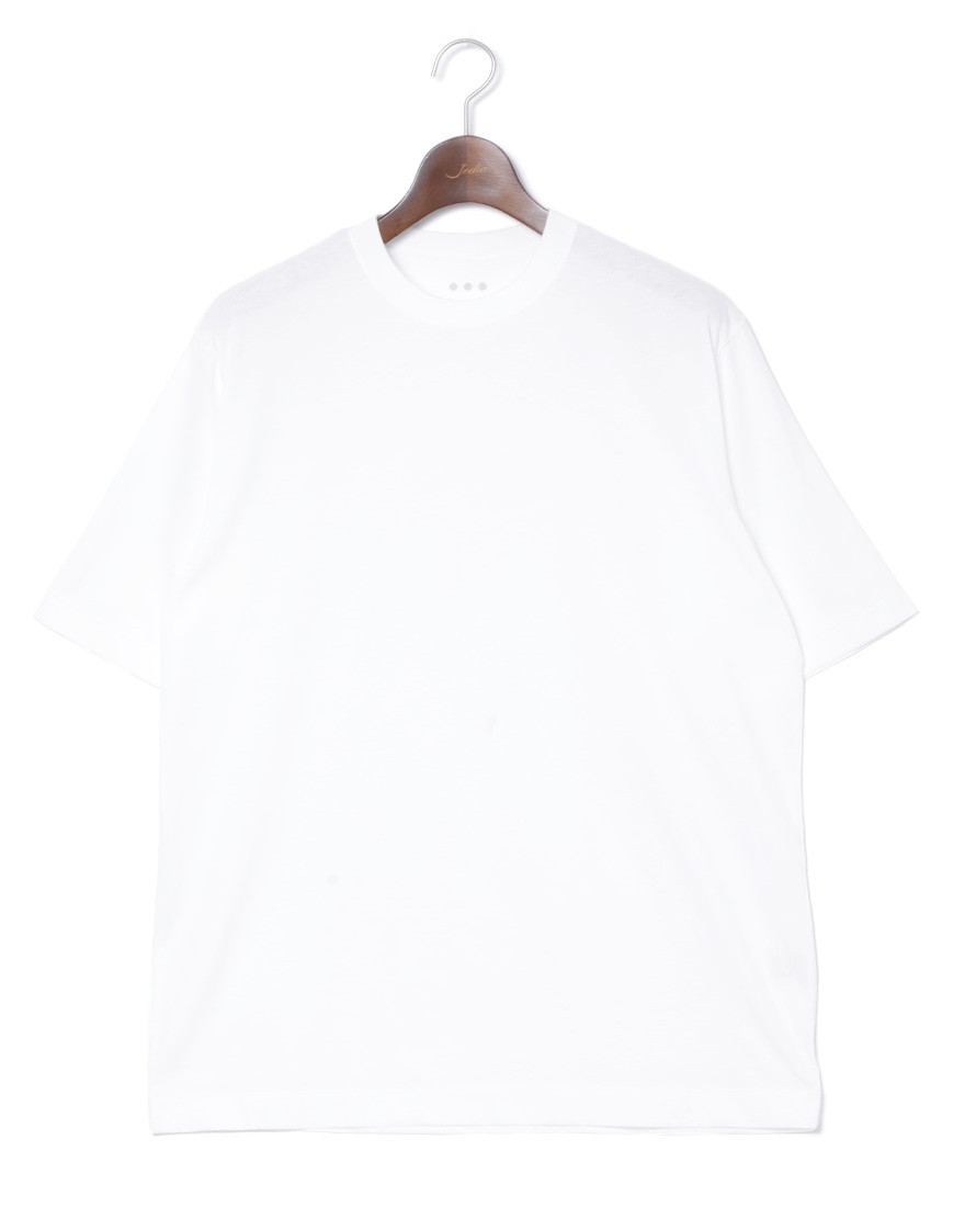 three dotsサンデッドジャージ モダンフィット クルーネックTシャツc0