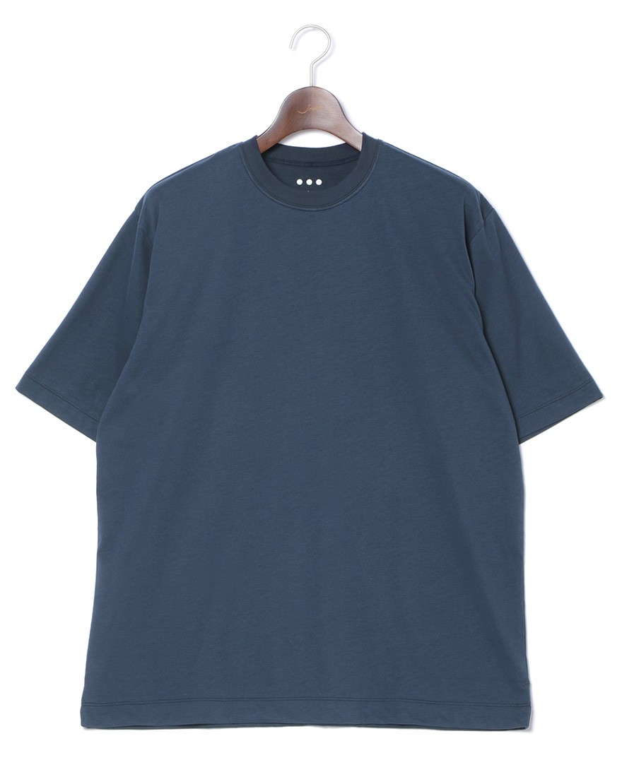 three dotsサンデッドジャージ モダンフィット クルーネックTシャツc3