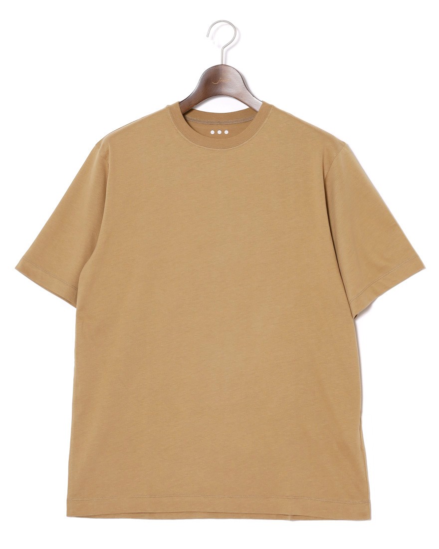 three dotsサンデッドジャージ モダンフィット クルーネックTシャツc4