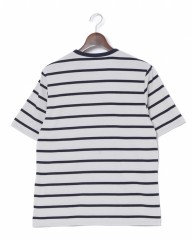 three dotsサンデッドジャージー ボーダークルーネックTシャツ【NEW JAMES】mb_02l