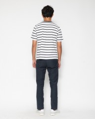 three dotsサンデッドジャージー ボーダークルーネックTシャツ【NEW JAMES】mb_15l