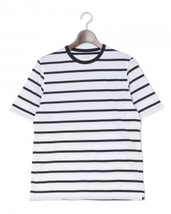 サンデッドジャージー ボーダークルーネックTシャツ【NEW JAMES】