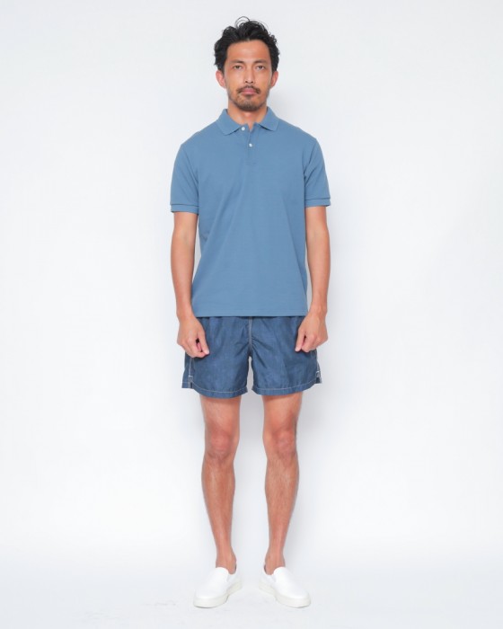 ELACIOコットン鹿の子ショートスリーブポロ【Orge】18l