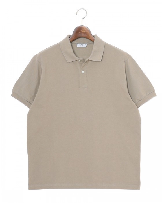 ELACIOコットン鹿の子ショートスリーブポロ【Orge】c8
