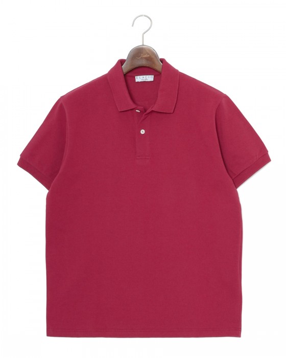 ELACIOコットン鹿の子ショートスリーブポロ【Orge】