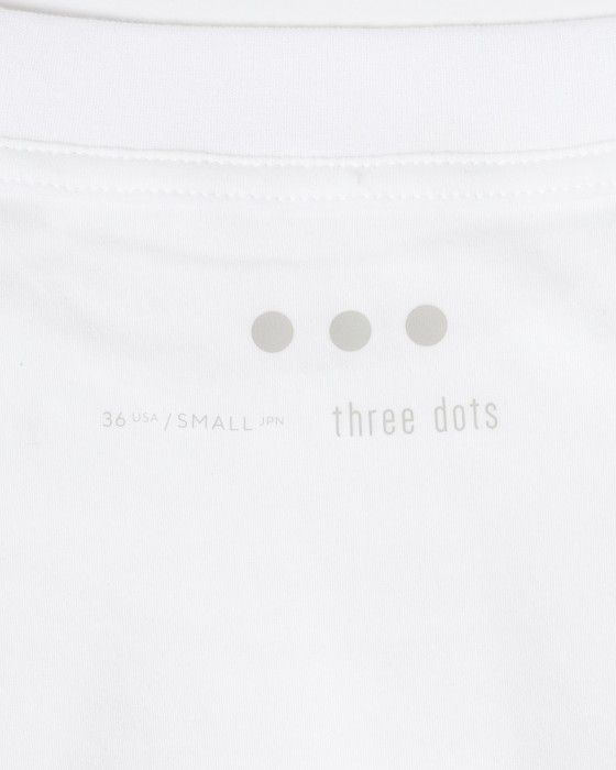 three dotsナシア インターロック ロングスリーブ Tシャツ08l