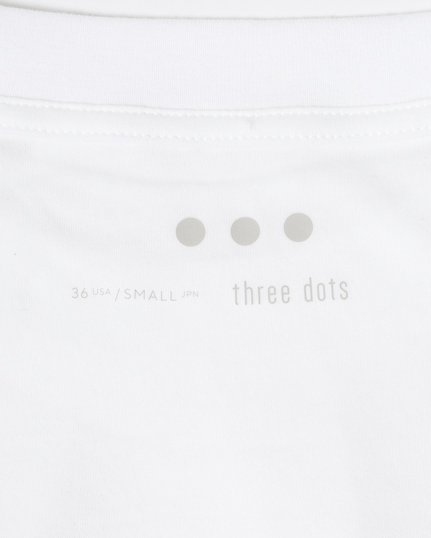 three dotsナシア インターロック ロングスリーブ Tシャツ08l