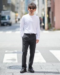 three dotsナシア インターロック ロングスリーブ Tシャツmb_ma