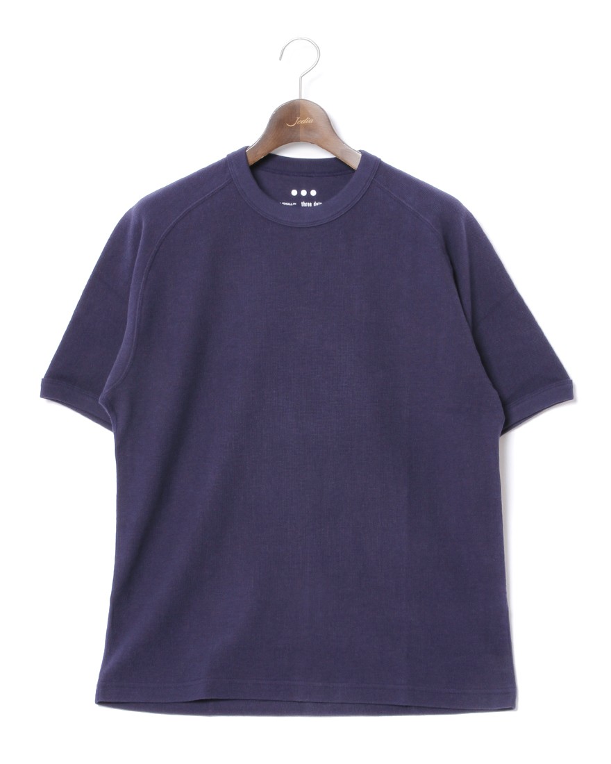 three dotsパイルフェイスTシャツc2