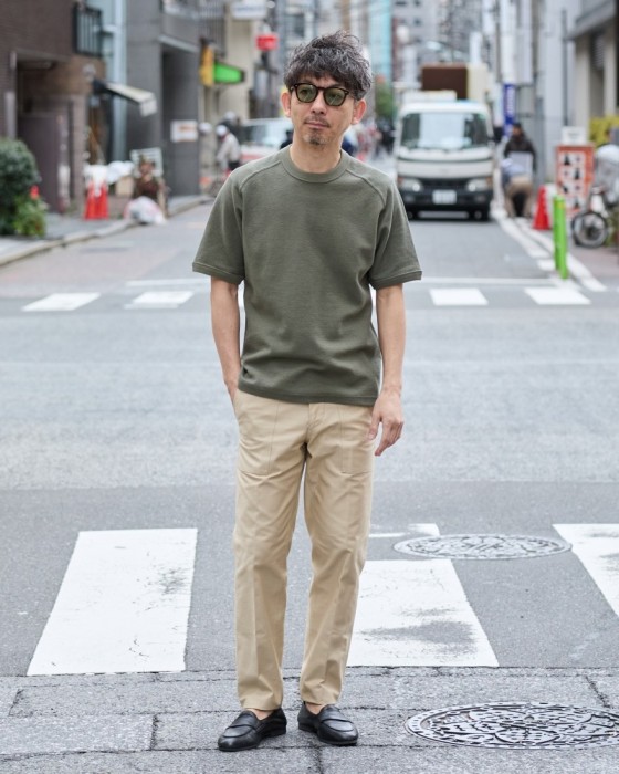 three dots（スリードッツ） パイルフェイスTシャツ