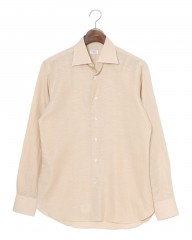 BORRIELLOスーパーソフトリネン セミワイドカラー シャツ【GAIOLA/ガイオラ】mb_c2