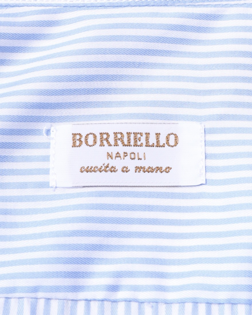 BORRIELLOセミワイドカラー ライトコットンポプリン シャツ【GAIOLA/ガイオラ】12l