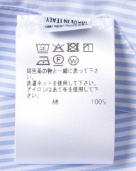 BORRIELLOセミワイドカラー ライトコットンポプリン シャツ【GAIOLA/ガイオラ】mb_18l