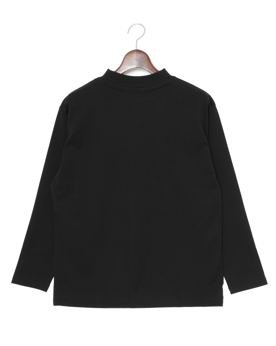 three dotsクルー＆モックネック 2パック ロングスリーブTシャツ【2Pack Tee】12l