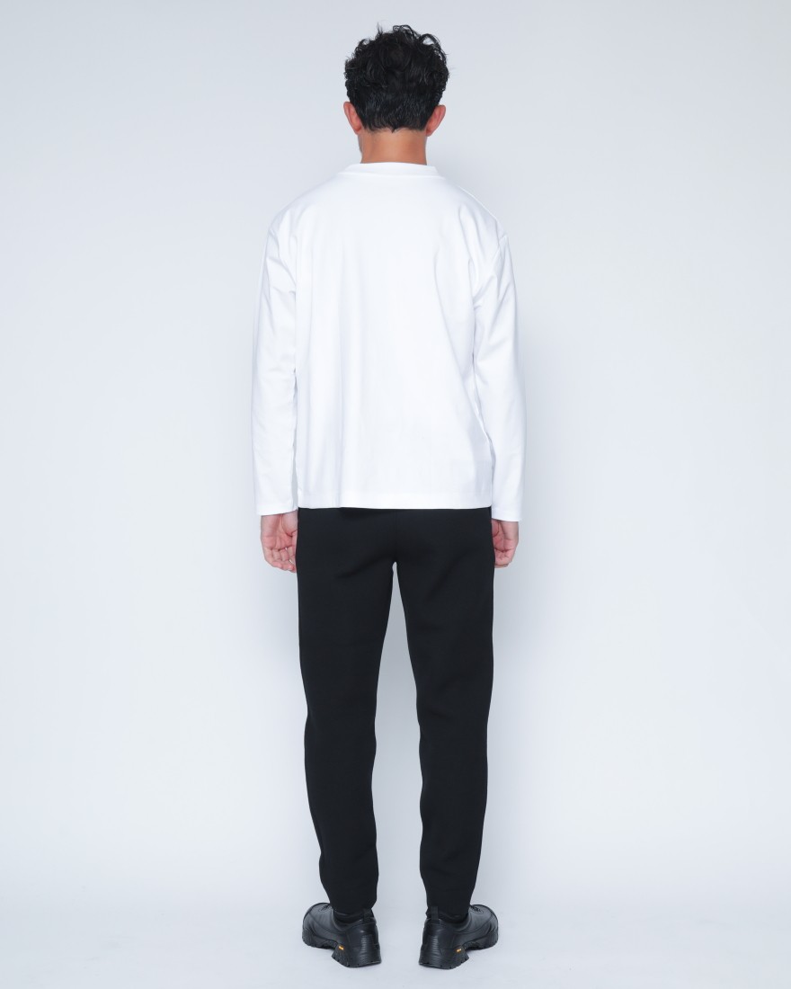 three dotsクルー＆モックネック 2パック ロングスリーブTシャツ【2Pack Tee】23l