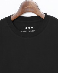 three dotsクルー＆モックネック 2パック ロングスリーブTシャツ【2Pack Tee】mb_03l