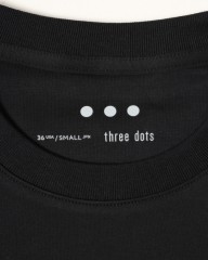 three dotsクルー＆モックネック 2パック ロングスリーブTシャツ【2Pack Tee】mb_04l