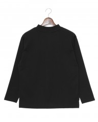 three dotsクルー＆モックネック 2パック ロングスリーブTシャツ【2Pack Tee】mb_12l