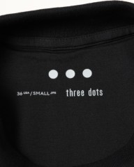 three dotsクルー＆モックネック 2パック ロングスリーブTシャツ【2Pack Tee】mb_14l