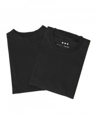three dotsクルー＆モックネック 2パック ロングスリーブTシャツ【2Pack Tee】mb_22l
