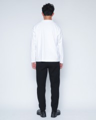 three dotsクルー&モックネック 2パック ロングスリーブTシャツ【2Pack Tee】mb_23l