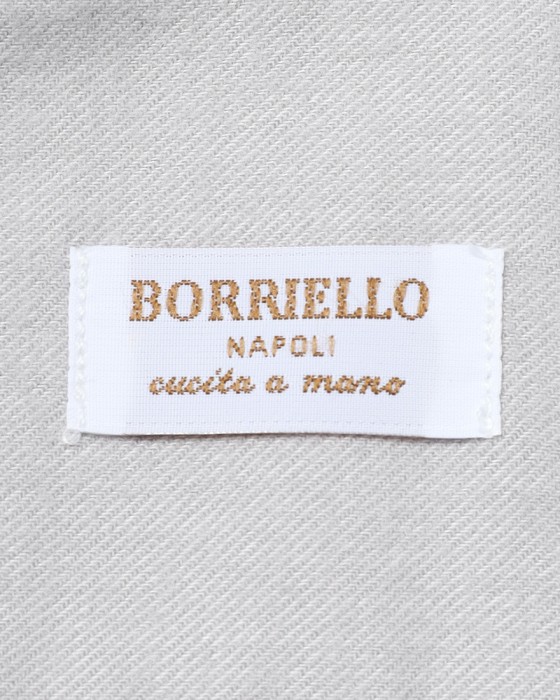 BORRIELLOセミワイドカラー ピーチドコットン シャツ【GAIOLA/ガイオラ】12l