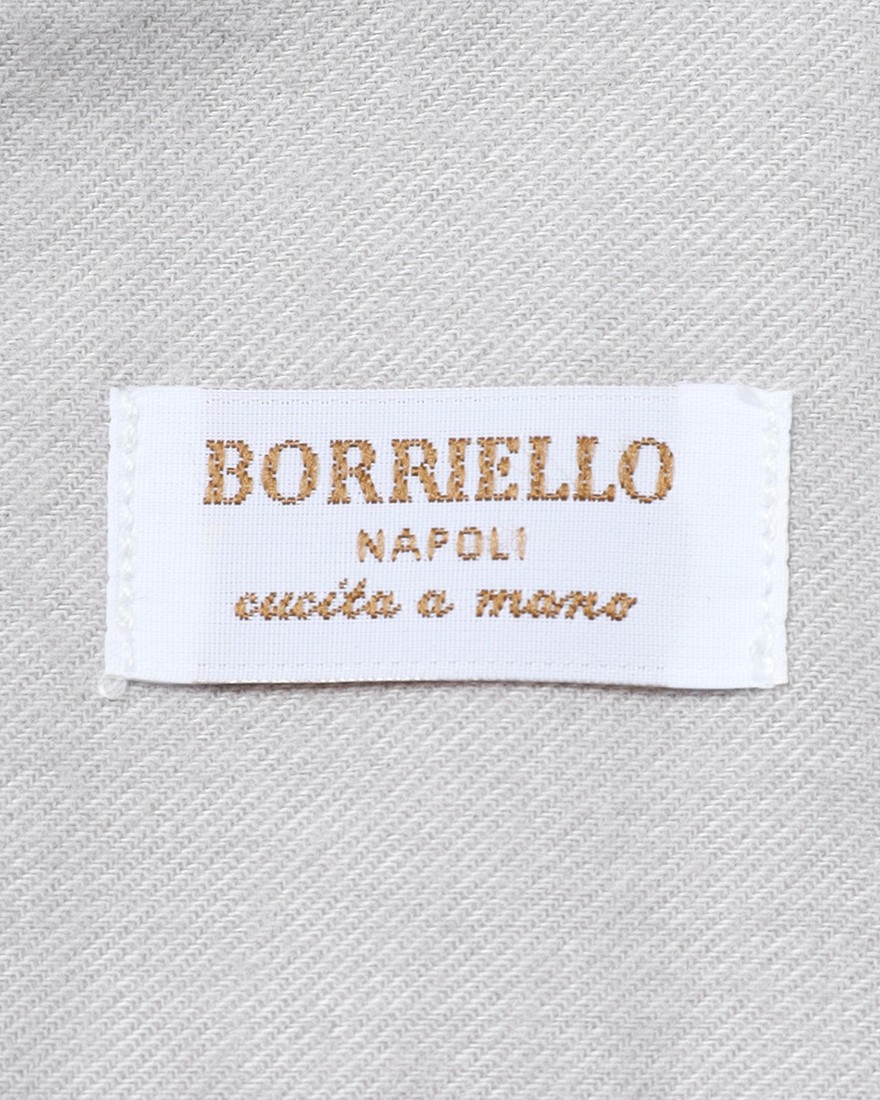 BORRIELLOセミワイドカラー ピーチドコットン シャツ【GAIOLA/ガイオラ】12l