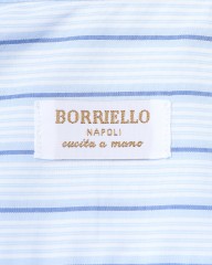 BORRIELLOセミワイドカラー コットンストライプ シャツ【GAIOLA/ガイオラ】mb_11l