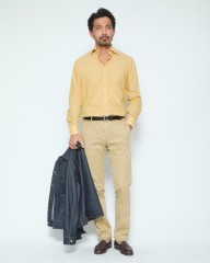 BORRIELLOセミワイドカラー コットンローン シャツ【GAIOLA/ガイオラ】mb_ma