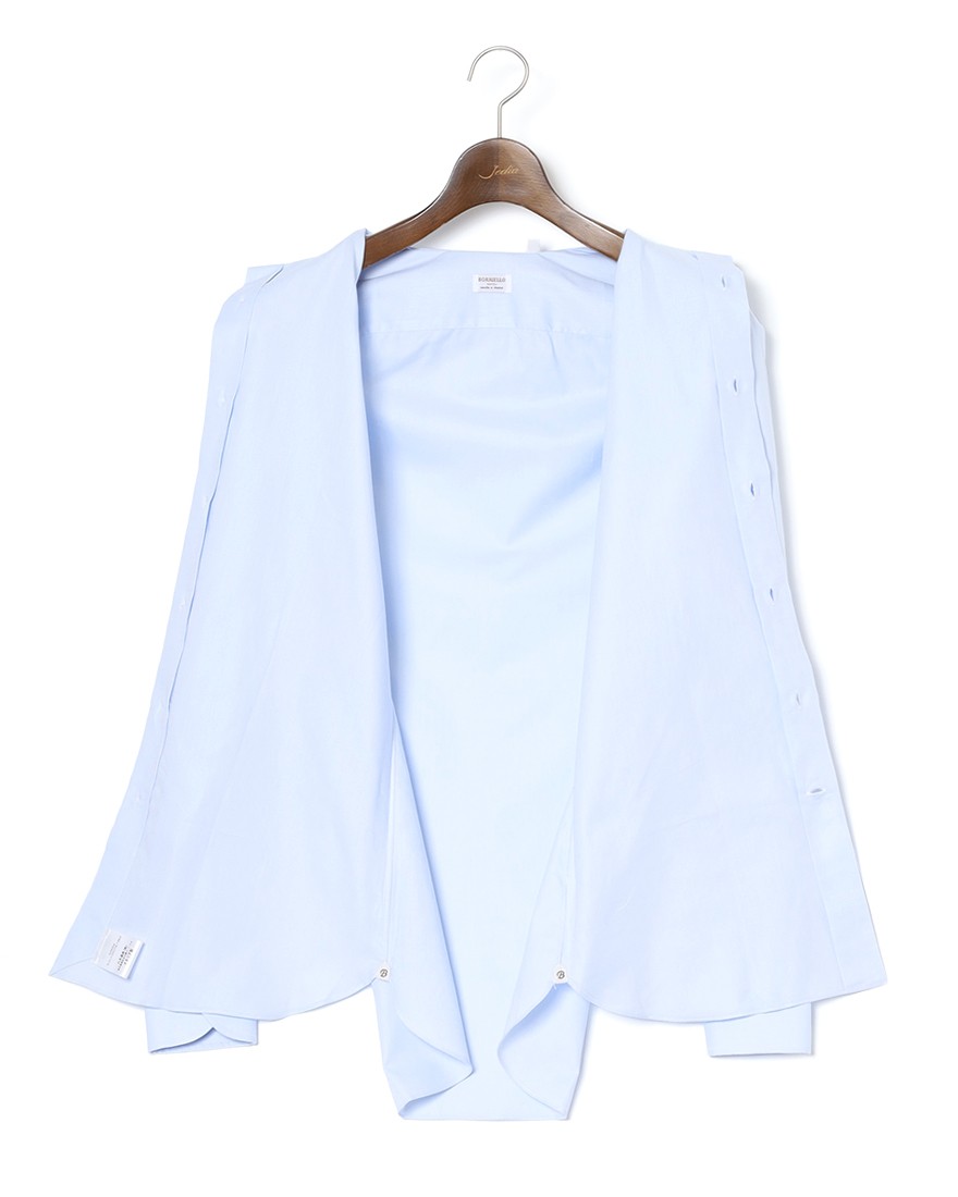 BORRIELLOセミワイドカラー コットンピンヘッド シャツ【GAIOLA/ガイオラ】11l