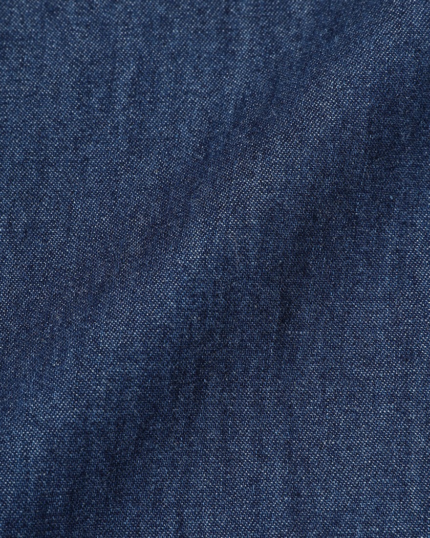 BORRIELLOコットンデニム セミワイドカラー シャツ【GAIOLA/ガイオラ】16l