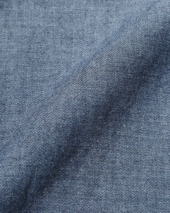 BORRIELLOコットンデニム セミワイドカラー シャツ【GAIOLA/ガイオラ】17l