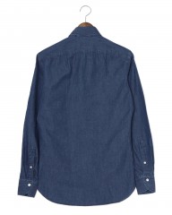 BORRIELLOコットンデニム セミワイドカラー シャツ【GAIOLA/ガイオラ】mb_04l