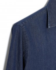 BORRIELLOコットンデニム セミワイドカラー シャツ【GAIOLA/ガイオラ】mb_07l