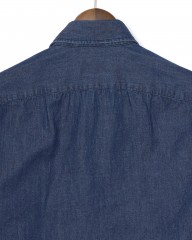 BORRIELLOコットンデニム セミワイドカラー シャツ【GAIOLA/ガイオラ】mb_08l