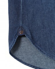 BORRIELLOコットンデニム セミワイドカラー シャツ【GAIOLA/ガイオラ】mb_11l