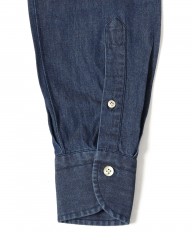 BORRIELLOコットンデニム セミワイドカラー シャツ【GAIOLA/ガイオラ】mb_14l