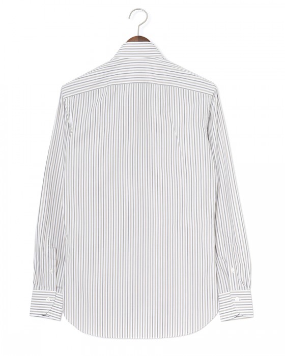 BORRIELLOコットン ストライプ セミワイドカラー シャツ【GAIOLA/ガイオラ】05l