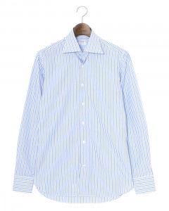 コットン ストライプ セミワイドカラー シャツ【GAIOLA/ガイオラ】