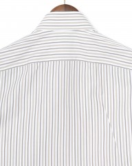 BORRIELLOコットン ストライプ セミワイドカラー シャツ【GAIOLA/ガイオラ】mb_09l