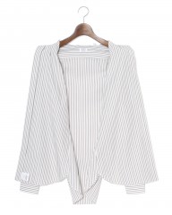 BORRIELLOコットン ストライプ セミワイドカラー シャツ【GAIOLA/ガイオラ】mb_10l