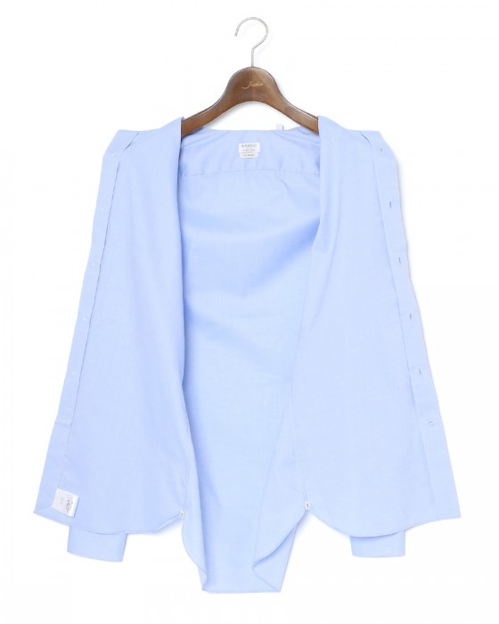 BORRIELLOノーアイロンコットン セミワイドカラー シャツ【GAIOLA/ガイオラ】10l