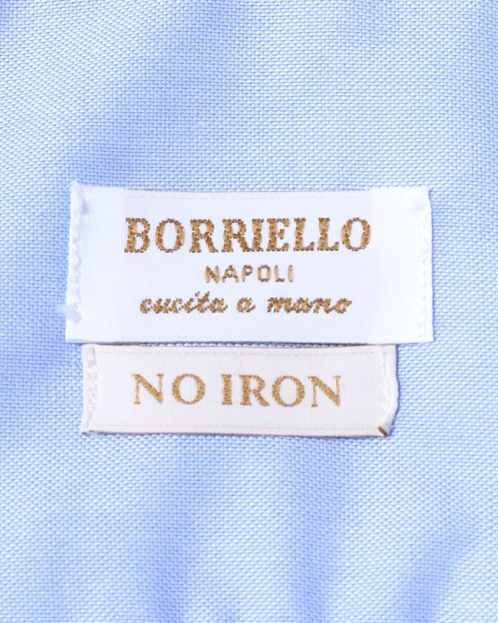 BORRIELLOノーアイロンコットン セミワイドカラー シャツ【GAIOLA/ガイオラ】11l